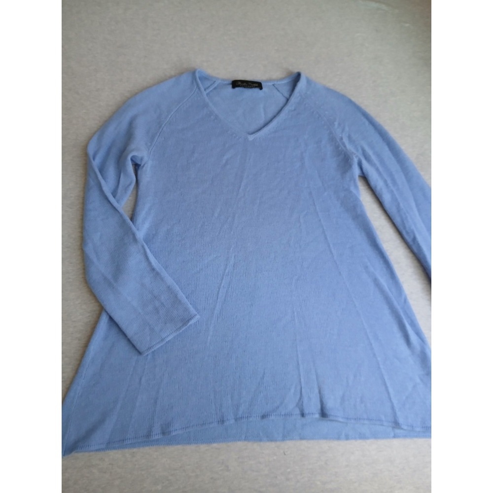 Claudia Nicole Sweater XS 100 Cashmere V Neck Knit Lightweight Layers Spring